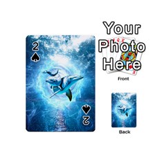 Dolphin Blue Sea Fantasy Playing Cards 54 Designs (mini)