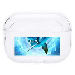 Dolphin Blue Sea Fantasy Hard Pc Airpods Pro Case by Maspions