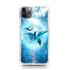 Dolphin Blue Sea Fantasy Iphone 11 Pro Max 6 5 Inch Tpu Uv Print Case by Maspions