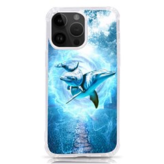 Dolphin Blue Sea Fantasy Iphone 14 Pro Max Tpu Uv Print Case by Maspions