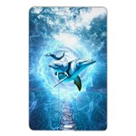 Dolphin Blue Sea Fantasy Name Card Style USB Flash Drive Front