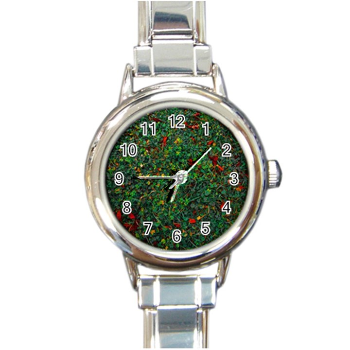 Grass Nature Meadow Round Italian Charm Watch