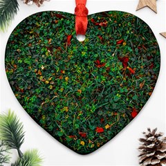 Grass Nature Meadow Ornament (heart)