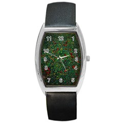 Grass Nature Meadow Barrel Style Metal Watch