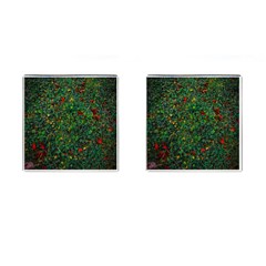 Grass Nature Meadow Cufflinks (square)