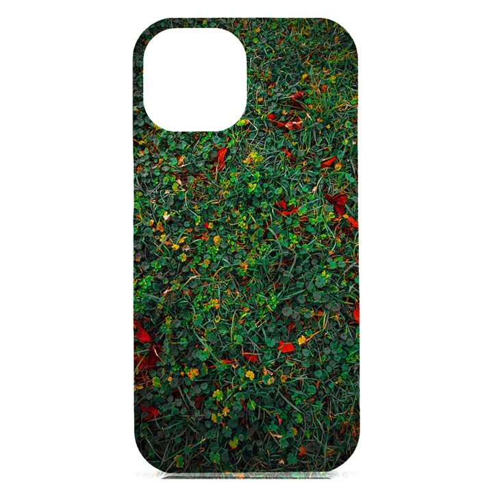 Grass Nature Meadow iPhone 15 Plus Black UV Print PC Hardshell Case