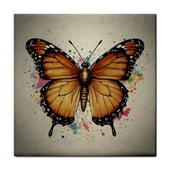 Butterflies of motivation Tile Coaster