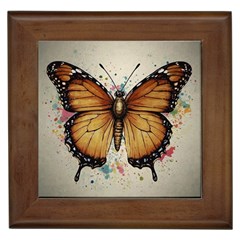 Butterflies of motivation Framed Tile