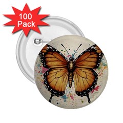 Butterflies of motivation 2.25  Buttons (100 pack) 