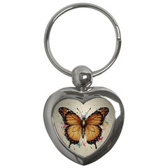 Butterflies of motivation Key Chain (Heart)