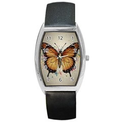 Butterflies of motivation Barrel Style Metal Watch