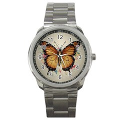 Butterflies of motivation Sport Metal Watch