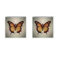 Butterflies Of Motivation Cufflinks (square) by customfabrics