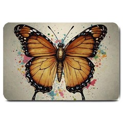 Butterflies of motivation Large Doormat