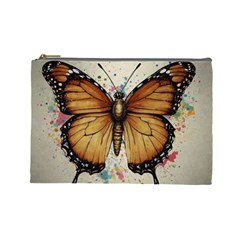 Butterflies Of Motivation Cosmetic Bag (large) by customfabrics