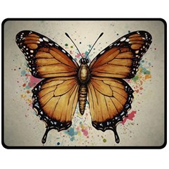 Butterflies of motivation Fleece Blanket (Medium)