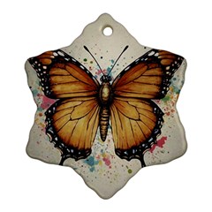 Butterflies of motivation Snowflake Ornament (Two Sides)