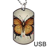 Butterflies of motivation Dog Tag USB Flash (Two Sides) Front