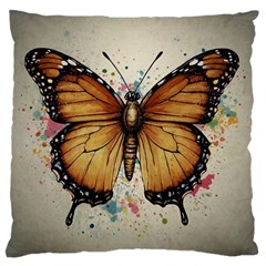 Butterflies Of Motivation Large Cushion Case (one Side)