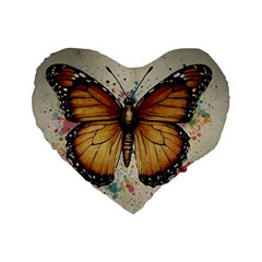 Butterflies of motivation Standard 16  Premium Heart Shape Cushions