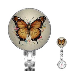 Butterflies of motivation Stainless Steel Nurses Watch