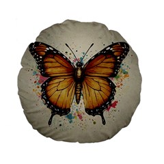 Butterflies Of Motivation Standard 15  Premium Flano Round Cushions