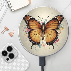 Butterflies of motivation Wireless Fast Charger(White)