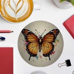 Butterflies of motivation UV Print Round Tile Coaster