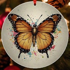 Butterflies of motivation UV Print Acrylic Ornament Round