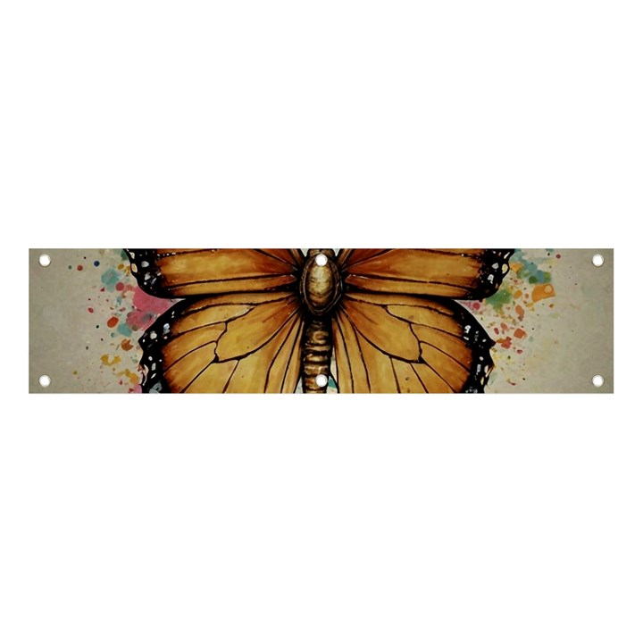 Butterflies of motivation Banner and Sign 4  x 1 