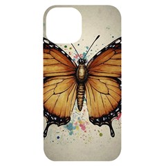 Butterflies of motivation iPhone 14 Black UV Print Case