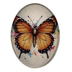 Butterflies Of Motivation Oval Glass Fridge Magnet (4 Pack) by customfabrics