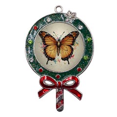 Butterflies of motivation Metal X Mas Lollipop with Crystal Ornament