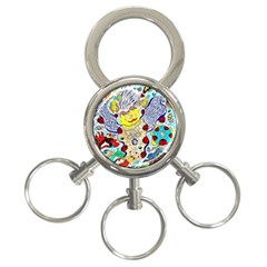 Supersonic Ladybug Angel Power 3-ring Key Chain by chellerayartisans