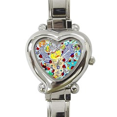 Supersonic Ladybug Angel Power Heart Italian Charm Watch by chellerayartisans