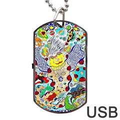 Supersonic Ladybug Angel Power Dog Tag Usb Flash (one Side) by chellerayartisans