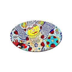 Supersonic Ladybug Angel Power Sticker Oval (10 Pack) by chellerayartisans