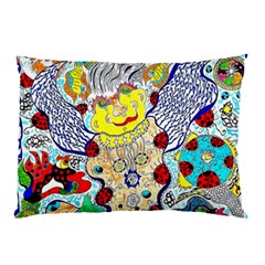 Supersonic Ladybug Angel Power Pillow Case by chellerayartisans