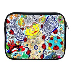 Supersonic Ladybug Angel Power Apple Ipad 2/3/4 Zipper Cases by chellerayartisans