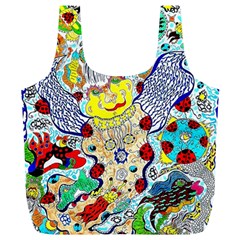 Supersonic Ladybug Angel Power Full Print Recycle Bag (xl) by chellerayartisans