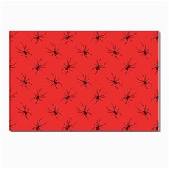 Spiders Pattern Seamless Arachnids Postcards 5  X 7  (pkg Of 10)