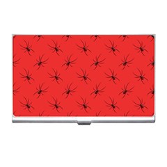 Spiders Pattern Seamless Arachnids Business Card Holder