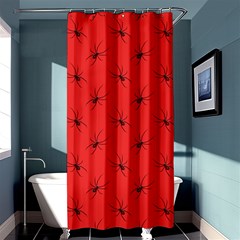 Spiders Pattern Seamless Arachnids Shower Curtain 36  X 72  (stall) 