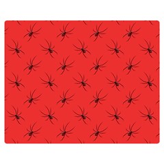 Spiders Pattern Seamless Arachnids Two Sides Premium Plush Fleece Blanket (teen Size)