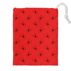 Spiders Pattern Seamless Arachnids Drawstring Pouch (4xl) by Maspions