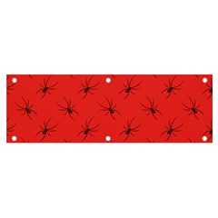 Spiders Pattern Seamless Arachnids Banner And Sign 6  X 2  by Maspions