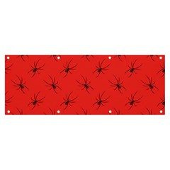 Spiders Pattern Seamless Arachnids Banner And Sign 8  X 3  by Maspions