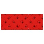 Spiders Pattern Seamless Arachnids Banner and Sign 8  x 3  Front