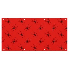 Spiders Pattern Seamless Arachnids Banner And Sign 8  X 4  by Maspions