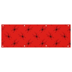 Spiders Pattern Seamless Arachnids Banner And Sign 9  X 3  by Maspions